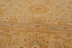 9x12 Tan, Gold, Beige Color Hand Knotted All-Over 100% Wool Traditional-Persian/Oriental Oriental Rug