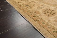 8x10 Tan, Beige, Gold Color Hand Knotted All-Over 100% Wool Traditional-Persian/Oriental Oriental Rug