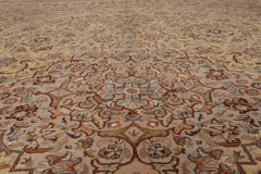 8x10 Ivory, Taupe, Tan Color Hand Knotted All-Over 100% Wool Traditional-Persian/Oriental Oriental Rug