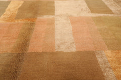 9'9'' x 13'10" Rose Hand Knotted Traditional Tibetan Wool and Silk Oriental Area Rug