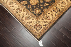 8x10 Gray, Warm Beige, Brown Color Hand Knotted All-Over 100% Wool Traditional Oriental Rug