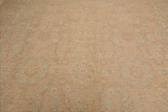 LoomBloom 9'3''x11'9" Beige Hand Knotted Wool Traditional Chobi Peshawar Rug