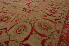 LoomBloom 9'2''x12'1" Beige Hand Knotted Wool Traditional Oushak Rug