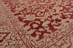 LoomBloom 8'10''x11'10" Rust Hand Knotted Wool Antique Oushak Heritage Rug