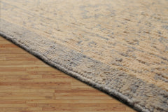 LoomBloom 9'11''x13'10" Aqua Hand Knotted Wool Traditional Oushak Decorative Rug