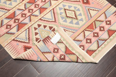 3x5 Beige, B, Rust Color Hand Woven All-Over 100% Wool Traditional-Persian/Oriental Oriental Rug