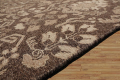 10'1''x13'10" Brown Hand Knotted Wool Transitional Nourison Nourmak Soumak Reversible Rug