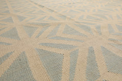 LoomBloom 10'5''x14'3" Ivory Hand Knotted Wool Transitional Flatweave Rug