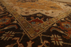 LoomBloom 9'7''x13'7" Caramel Hand Knotted Wool Traditional Serapi Rug