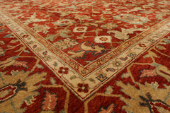 LoomBloom 9'9''x13'10" Rust Hand Knotted Wool Traditional Bidjar Rug