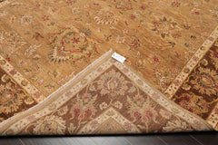 8x10 Camel, Beige, Red Color Hand Knotted All-Over 100% Wool Traditional-Persian/Oriental Oriental Rug