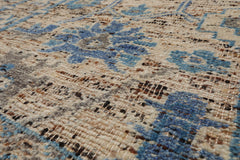 LoomBloom 8' x 10' Beige Hand Knotted Wool Transitional Arts & Crafts Oriental Rug