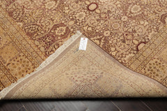 8x10 Brown, Tan, Gold Color Hand Knotted All-Over 100% Wool Traditional-Persian/Oriental Oriental Rug