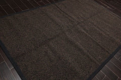 6x9 Black, Brown, Color Machine Made All-Over 100% Wool Modern Oriental Rug