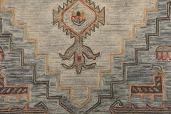 LoomBloom 8x10 Ivory Hand Tufted Wool Traditional Arts & Crafts Oriental Rug