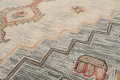 LoomBloom 8x10 Ivory Hand Tufted Wool Traditional Arts & Crafts Oriental Rug