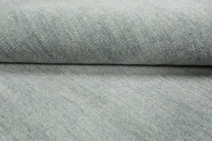 LoomBloom Multi Size Slate Wool Solid Contemporary Hand Loomed Oriental Rug