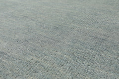 LoomBloom Multi Size Slate Wool Solid Contemporary Hand Loomed Oriental Rug