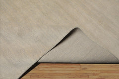 LoomBloom Multi Size Gray-Beige Wool Hand Loomed Modern Solid Oriental Rug