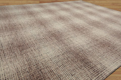 LoomBloom Multi Size Ivory Hand Hooked Wool Rug Featuring a Contemporary Plaid Style