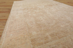 LoomBloom 3'1''x4'11" Hand Knotted Tan Wool Afghan Oushak Transitional Design Oriental Area Rug