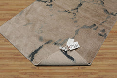 3x5 Beige, Gray, Slate Color Hand Knotted Tibetan Bamboo Silk Modern Oriental Rug