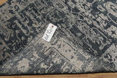 3x5 Blue, Slate, Gray Color Hand Knotted Tibetan Wool and Silk Contemporary Oriental Rug