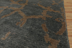 3x5 Blue, Baige, Slate Color Hand Knotted Tibetan Wool Modern Oriental Rug