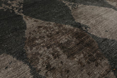 3x5 Gray, Brown, Color Hand Knotted Tibetan Bamboo Silk Modern & Contemporary Oriental Rug
