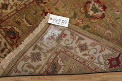 3x5 Gold, Beige, Rust Color Hand Knotted Agra Wool Traditional Oriental Rug