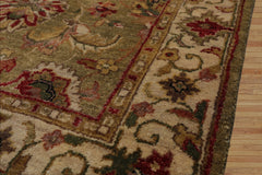 3x5 Gold, Beige, Rust Color Hand Knotted Agra Wool Traditional Oriental Rug