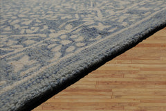 LoomBloom Multi Size Hand Hooked Wool Blue Transitional All-Over Oriental Area Rug
