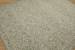 LoomBloom Multi Size Hand Hooked Wool Sage Transitional All-Over Oriental Area Rug
