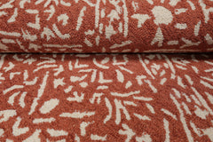 LoomBloom Multi Size Hand Hooked Wool Terracotta Transitional All-Over Oriental Area Rug