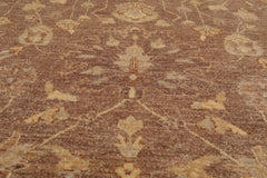 8x10 Brown, Beige, Gray Color Hand Knotted All-Over 100% Wool Traditional Oriental Rug