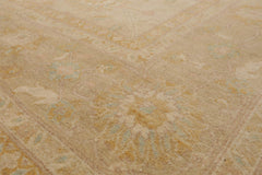8x10 Muted Earth Tones, Beige, Gray Color Hand Knotted All-Over 100% Wool Traditional Oriental Rug