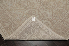 9x12 Gray, , Color Hand Knotted All-Over 100% Wool Traditional Oriental Rug