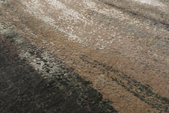 8x10 Beige, Gray, Taupe Color Hand Knotted Sherpa Wool and Silk Modern Oriental Rug