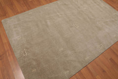 5x7 Beige, Ivory, Tone Color Hand Knotted All-Over 100% Wool Traditional-Persian/Oriental Oriental Rug