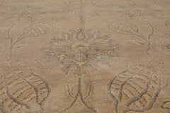 8x10 Gray, Beige, Color Hand Knotted All-Over 100% Wool Transitional Oriental Rug