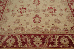 9x12 Camel, Rust, Tan Color Hand Knotted All-Over 100% Wool Traditional Oriental Rug