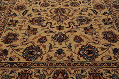 4x6 Tan, Blue, Taupe Color Hand Knotted All-Over 100% Wool Traditional Oriental Rug