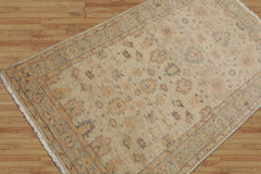 3x5 Beige, Mint, Gold Color Hand Knotted Turkish Wool Arts & Crafts/Mission Oriental Rug