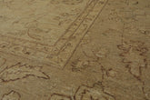9x12 Warm Beige, Tan, Brown Color Hand Knotted All-Over 100% Wool Traditional Oriental Rug