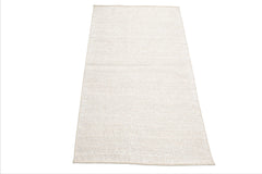 LoomBloom Beige 3'x5' Afghan Moroccan Transitional Hand Woven Wool Oriental Area Rug