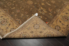 9x12 Multi, Camel, Taupe Color Hand Knotted All-Over 100% Wool Traditional Oriental Rug