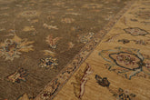 9x12 Multi, Camel, Taupe Color Hand Knotted All-Over 100% Wool Traditional Oriental Rug