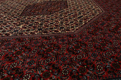 8x10 Red/Rust, Rust, Black Color Hand Knotted All-Over 100% Wool Traditional Oriental Rug