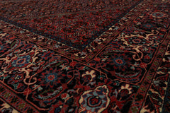 8x10 Red/Rust, Rust, Black Color Hand Knotted All-Over 100% Wool Traditional Oriental Rug