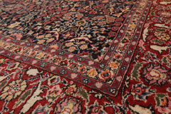 6x9 Black, Gray, Green Color Hand Knotted All-Over 100% Wool Traditional Oriental Rug